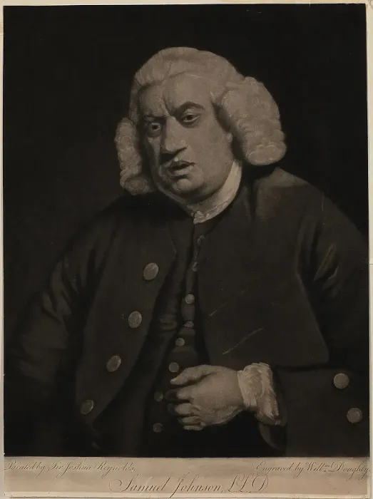 Framed Print : Portrait of Samuel Johnson (1709-1784). Creator: Doughty, William (1757-1782) Framed Print : Portrait of Samuel Johnson (1709-1784). Creator: Doughty, William (1757-1782)
