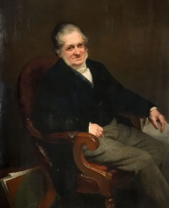 Framed Print : Portrait of Samuel Lines (1778-1863), 1863. Creator: William Thomas Roden Framed Print : Portrait of Samuel Lines (1778-1863), 1863. Creator: William Thomas Roden