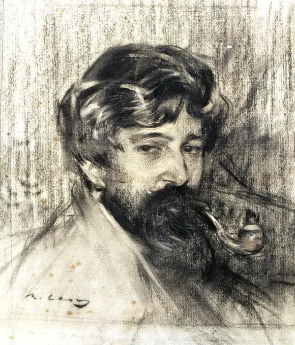 Framed Print : Portrait of Santiago Rusinol (1861 - 1931), Catalan painter and writer, charcoal Framed Print : Portrait of Santiago Rusinol (1861 - 1931), Catalan painter and writer, charcoal