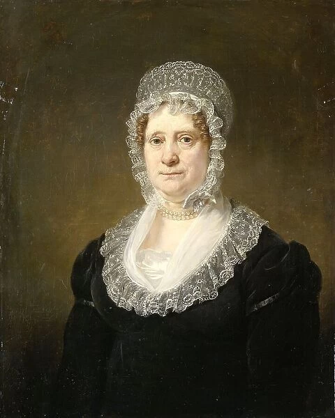 Portrait of Sara de Haan, Widow of the Amsterdam Underwriter Cornelis Hartsen, 1820-1832. Creator: Jan Willem Pieneman
