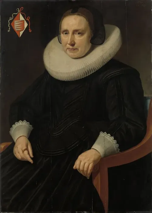 Framed Print : Portrait of Sara Sweerts de Weert, second Wife of Antonius Antonides van der Linden, 1636. Creator: Hendrik Meerman Framed Print : Portrait of Sara Sweerts de Weert, second Wife of Antonius Antonides van der Linden, 1636. Creator: Hendrik Meerman