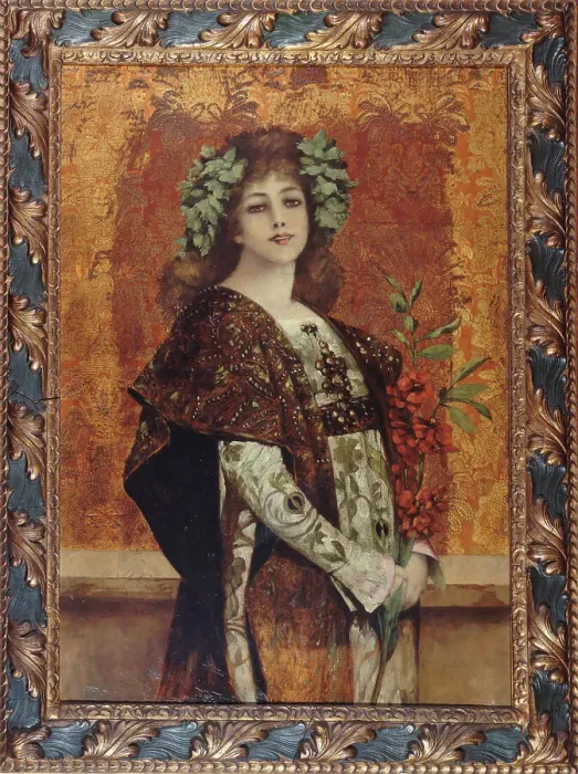 Framed Print : Portrait of Sarah Bernhardt (1844-1923), in Gismonda, c1896. Creator: Theobald Chartran. Portrait of Sarah Bernhardt (1844-1923), in Gismonda, c1896. Creator: Theobald Chartran Framed Print : Portrait of Sarah Bernhardt (1844-1923), in Gismonda, c1896. Creator: Theobald Chartran. Portrait of Sarah Bernhardt (1844-1923), in Gismonda, c1896. Creator: Theobald Chartran
