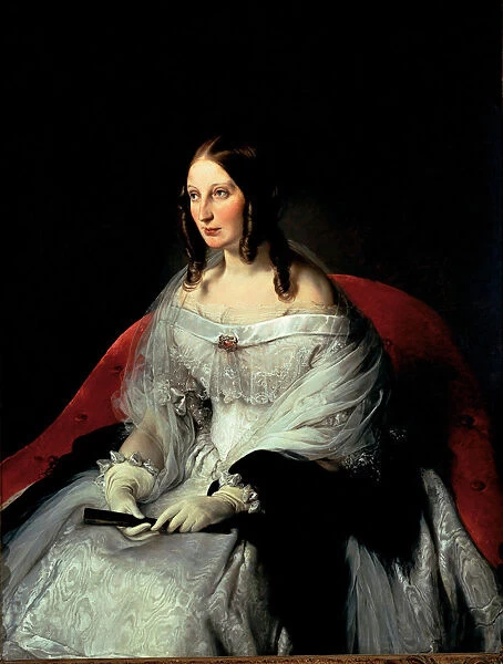 Portrait of Sarah Louise Strachan (1818-1881), principessa di Sant Antimo, 1840-1844