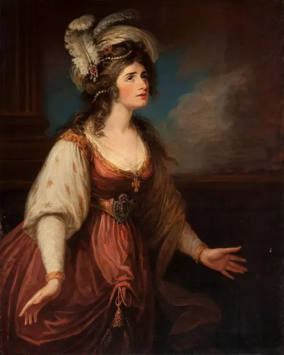 Framed Print : Portrait of Sarah Siddons (1755-1831) als Zara, ca 1784 Framed Print : Portrait of Sarah Siddons (1755-1831) als Zara, ca 1784