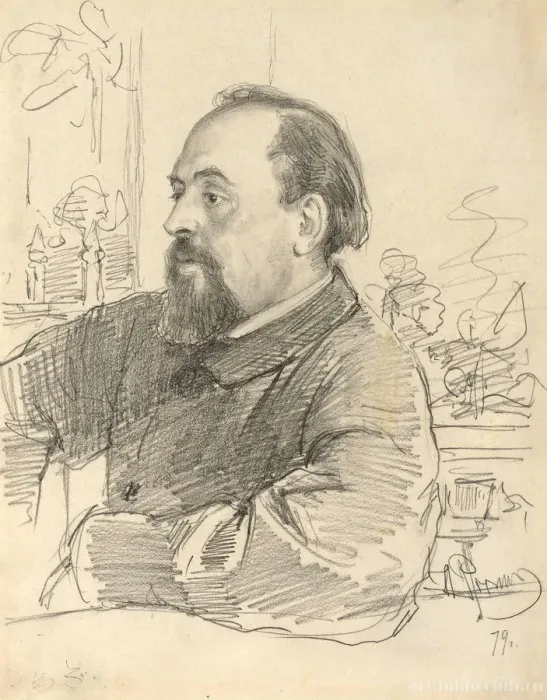 Framed Print : Portrait of Savva Ivanovich Mamontov (1841-1918), 1879 Framed Print : Portrait of Savva Ivanovich Mamontov (1841-1918), 1879