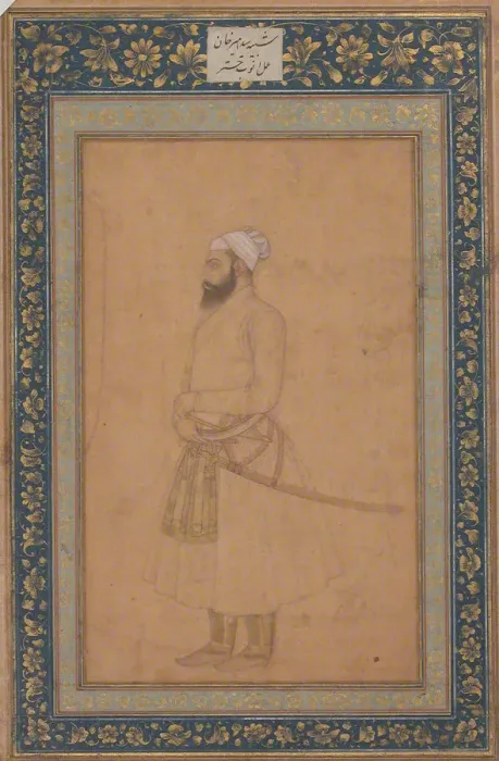 Framed Print : Portrait of Sayyid Amir Khan, second half 17th century. Creator: Unknown Framed Print : Portrait of Sayyid Amir Khan, second half 17th century. Creator: Unknown