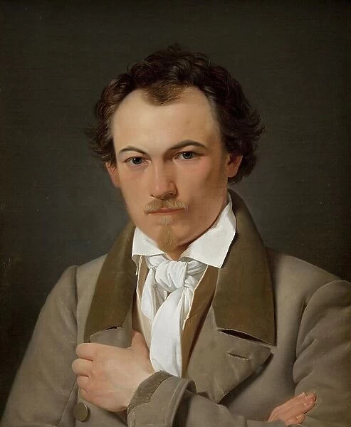 Portrait of the Scene Painter Troels Lund, 1831. Creator: Ditlev Blunck