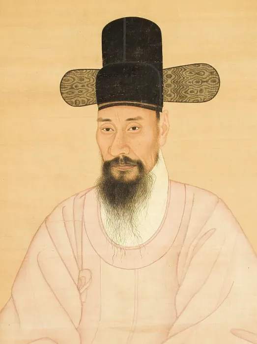 Framed Print : Portrait of a Scholar-Official in a Pink Robe (image 5 of 5), 19th century. Creator: Anon Framed Print : Portrait of a Scholar-Official in a Pink Robe (image 5 of 5), 19th century. Creator: Anon