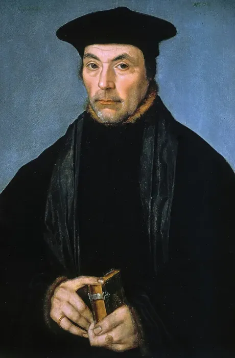 Framed Print : Portrait of a Scholar or Preacher, 1529. Creator: Unknown Framed Print : Portrait of a Scholar or Preacher, 1529. Creator: Unknown