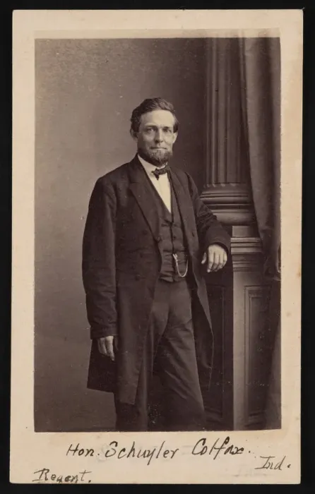 Framed Print : Portrait of Schuyler Colfax (1823-1885), Before 1885. Creator Framed Print : Portrait of Schuyler Colfax (1823-1885), Before 1885. Creator