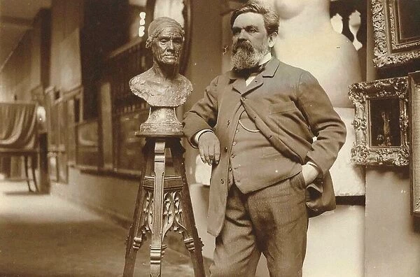 Portrait of the sculptor Alfred Boucher (1850-1934), 1910s. Creator: Anonymous