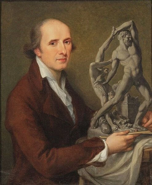 Portrait of sculptor Antonio Canova (1757-1822). Creator: Kauffmann, Angelika (1741-1807)