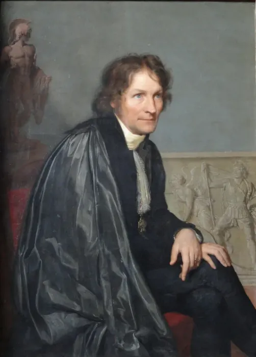 Framed Print : Portrait of the sculptor Bertel Thorvaldsen (1770-1844), 1814. Artist: Vogel von Vogelstein, Carl Christian (1788-1868) Framed Print : Portrait of the sculptor Bertel Thorvaldsen (1770-1844), 1814. Artist: Vogel von Vogelstein, Carl Christian (1788-1868)
