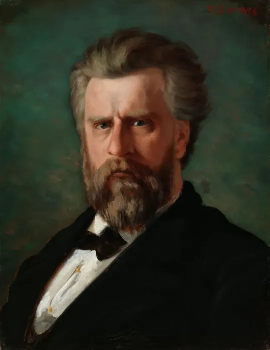 Framed Print : Portrait of the Sculptor C. E. Sjöstrand, 1876. Creator: Hilda Eloise Granstedt Framed Print : Portrait of the Sculptor C. E. Sjöstrand, 1876. Creator: Hilda Eloise Granstedt
