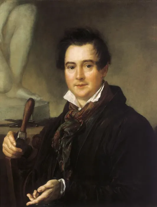 Framed Print : Portrait of the sculptor Ivan P. Vitali (1794-1855), 19th century Framed Print : Portrait of the sculptor Ivan P. Vitali (1794-1855), 19th century