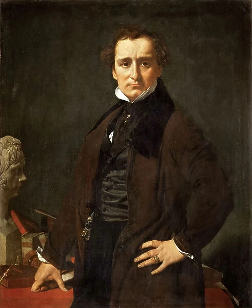 Portrait of the sculptor Lorenzo Bartolini (1777-1850), 1820. Creator: Ingres, Jean Auguste Dominique (1780-1867)