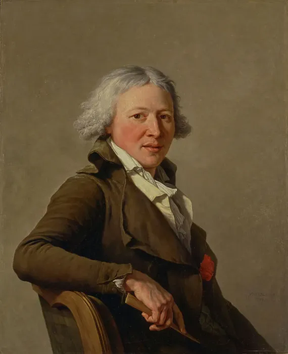 Framed Print : Portrait of the Sculptor Roland, 1797. Creator: Francois-Andre Vincent Framed Print : Portrait of the Sculptor Roland, 1797. Creator: Francois-Andre Vincent