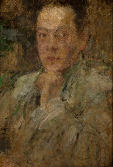 Framed Print : Portrait of Sculptor Stefan Zbigniewicz, c1930. Creator: Olga Boznanska Framed Print : Portrait of Sculptor Stefan Zbigniewicz, c1930. Creator: Olga Boznanska