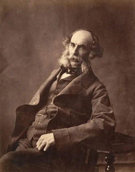 Framed Print : Portrait of a Seated Gentleman, ca. 1856-59. Creator: Horatio Ross