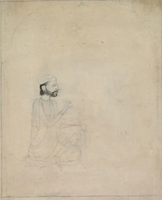 Framed Print : Portrait of a Seated Man, c. 1830-1850. Creator: Unknown Framed Print : Portrait of a Seated Man, c. 1830-1850. Creator: Unknown
