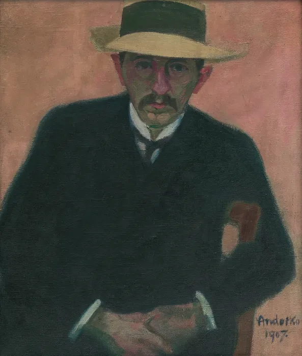 Framed Print : Portrait of a seated man (Dr. Surger), 1907. Creator: Julius Andorko Framed Print : Portrait of a seated man (Dr. Surger), 1907. Creator: Julius Andorko
