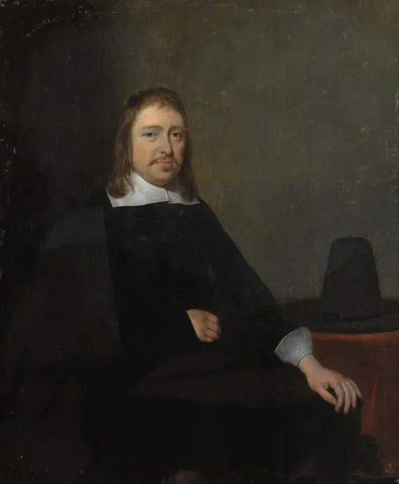 Framed Print : Portrait of a Seated Man, late 1650s or early 1660s. Creator: Gerard Terborch II Framed Print : Portrait of a Seated Man, late 1650s or early 1660s. Creator: Gerard Terborch II