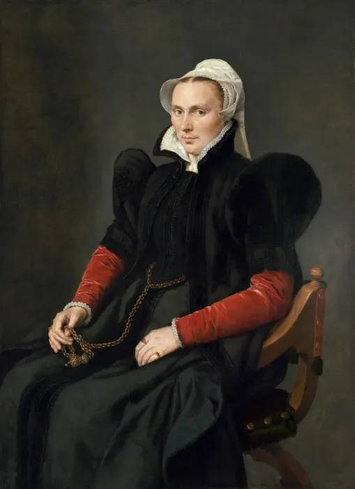 Framed Print : Portrait of a Seated Woman, 1560 / 65. Creator: Antonis Mor Framed Print : Portrait of a Seated Woman, 1560 / 65. Creator: Antonis Mor
