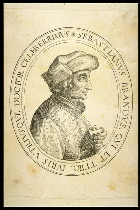 Framed Print : Portrait of Sebastian Brant, c. 1497 Framed Print : Portrait of Sebastian Brant, c. 1497