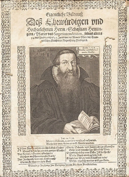 Portrait of Sebastian Hemminger (1577-1628), 1631