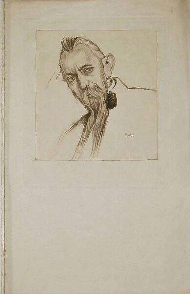 Portrait of Sebastien Voirol (1870-1930), 1913. Creator: Bakst, Leon (1866-1924)