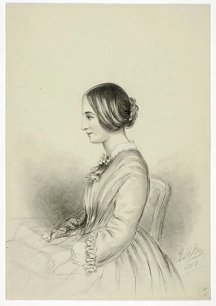 Portrait of Selina (Quin) Markham, 1850. Creator: Elizabeth Murray