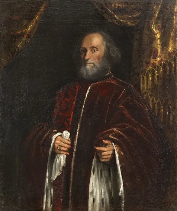 Framed Print : Portrait of a Senator, 1570. Creator: Jacopo Tintoretto Framed Print : Portrait of a Senator, 1570. Creator: Jacopo Tintoretto