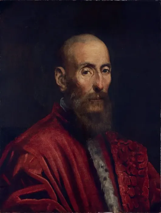 Framed Print : Portrait of a Senator, 1580. Creator: Jacopo Tintoretto Framed Print : Portrait of a Senator, 1580. Creator: Jacopo Tintoretto