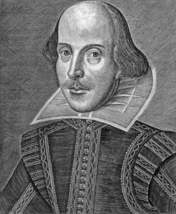 Framed Print : Portrait of Shakespeare, 1623. Creator: Martin Droeshout or English School? Framed Print : Portrait of Shakespeare, 1623. Creator: Martin Droeshout or English School?