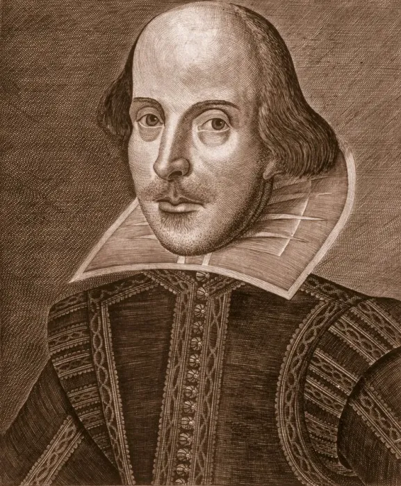 Framed Print : Portrait of Shakespeare, 1623. Creator: Martin Droeshout or English School? Framed Print : Portrait of Shakespeare, 1623. Creator: Martin Droeshout or English School?