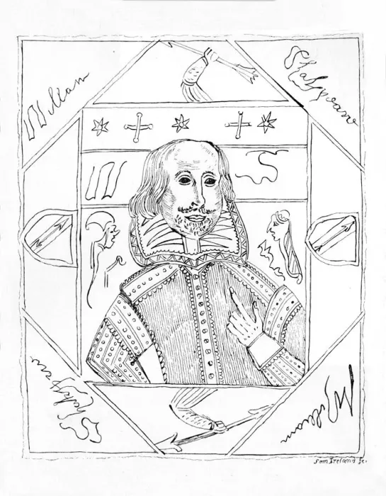 Framed Print : Portrait of Shakespeare, 1790s, (1910). Artist: William Henry Ireland Framed Print : Portrait of Shakespeare, 1790s, (1910). Artist: William Henry Ireland