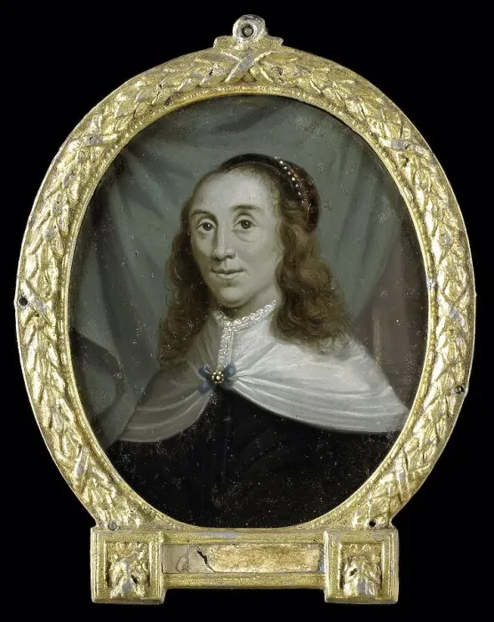 Framed Print : Portrait of Sibylle van Griethuysen, Poet in Groningen, 1700-1732. Creator: Arnoud van Halen Framed Print : Portrait of Sibylle van Griethuysen, Poet in Groningen, 1700-1732. Creator: Arnoud van Halen