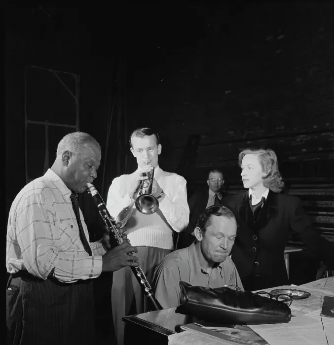 Framed Print : Portrait of Sidney Bechet, 1938. Creator: William Paul Gottlieb Framed Print : Portrait of Sidney Bechet, 1938. Creator: William Paul Gottlieb