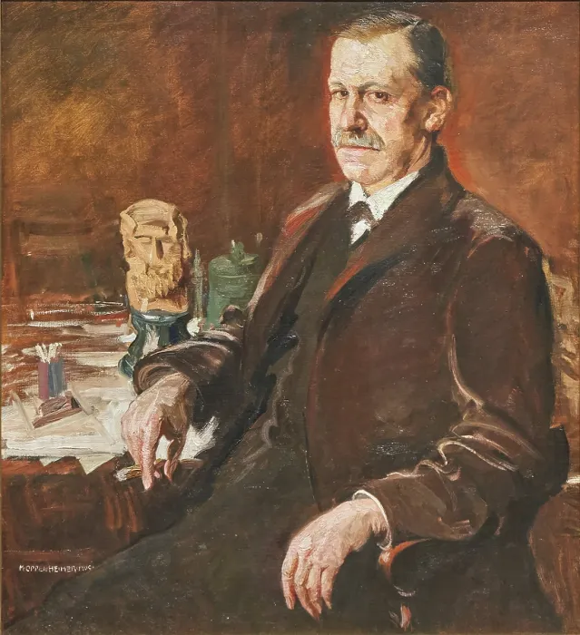 Framed Print : Portrait of Sigmund Freud, 1909. Creator: Oppenheimer, Max (1885-1954) Framed Print : Portrait of Sigmund Freud, 1909. Creator: Oppenheimer, Max (1885-1954)