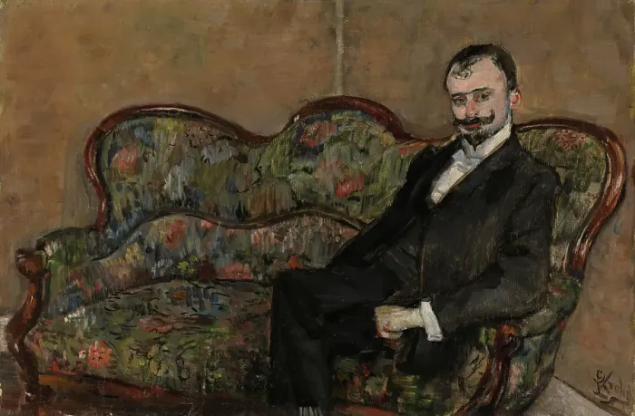 Framed Print : Portrait of Sigurd Bodtker, probably 1902. Creator: Christian Krohg Framed Print : Portrait of Sigurd Bodtker, probably 1902. Creator: Christian Krohg