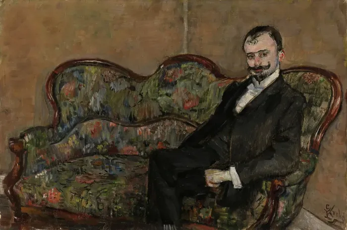 Framed Print : Portrait of Sigurd Bodtker, probably 1902. Creator: Christian Krohg Framed Print : Portrait of Sigurd Bodtker, probably 1902. Creator: Christian Krohg
