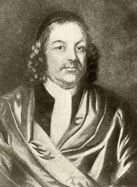Portrait of Simon Bradstreet, in gown and cap, c1640, (1937). Creator: Unknown