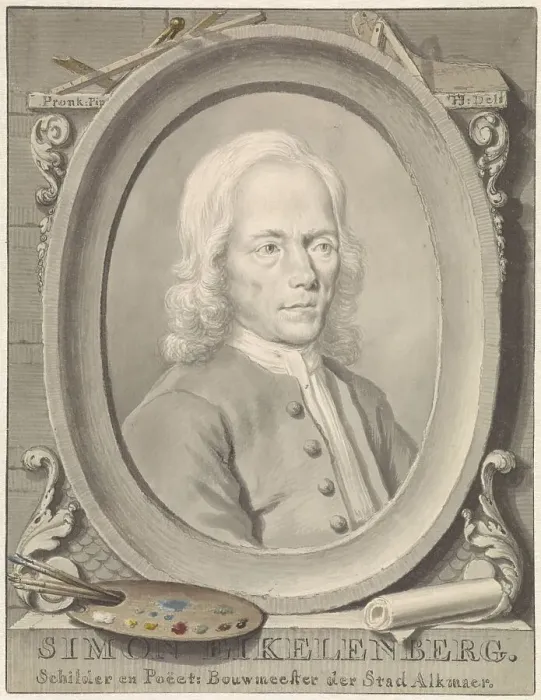 Framed Print : Portrait of Simon Eikelenberg, 1712-1795. Creator: Tako Hajo Jelgersma Framed Print : Portrait of Simon Eikelenberg, 1712-1795. Creator: Tako Hajo Jelgersma