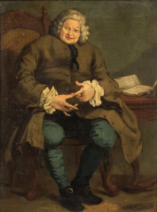 Framed Print : Portrait of Simon Fraser, 11th Lord Lovat (1667-1747), c1747. Creator: Hogarth, William, (after) Framed Print : Portrait of Simon Fraser, 11th Lord Lovat (1667-1747), c1747. Creator: Hogarth, William, (after)
