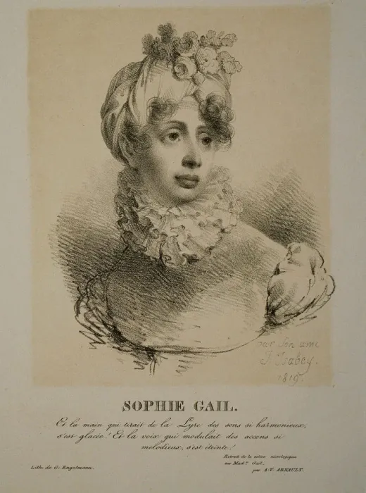 Framed Print : Portrait of the singer and composer Edmee Sophie Gail (1775-1819), 1819 Framed Print : Portrait of the singer and composer Edmee Sophie Gail (1775-1819), 1819