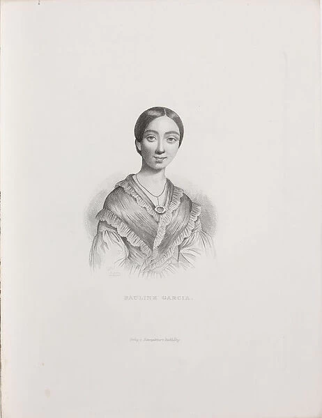 Portrait of the singer and composer Pauline Viardot (1821-1910), 1839-1840