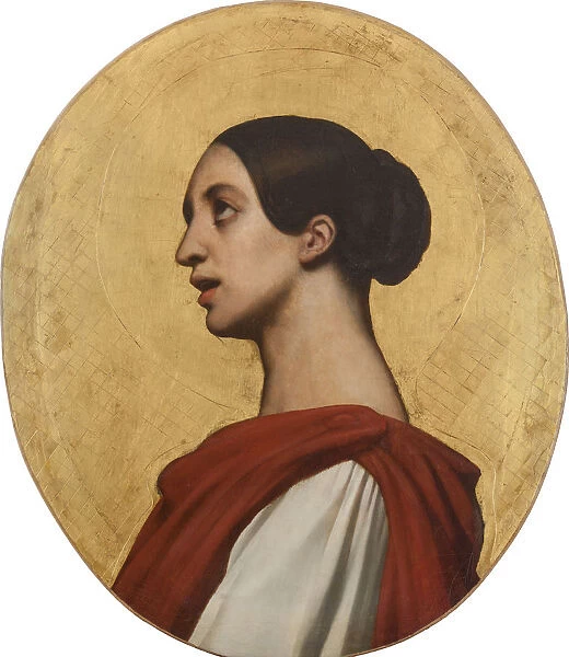 Portrait of the singer and composer Pauline Viardot (1821-1910) as Saint Cecilia