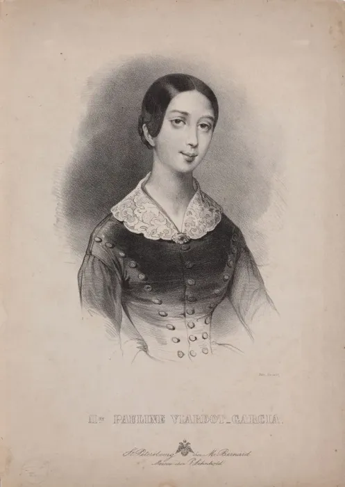 Framed Print : Portrait of the singer and composer Pauline Viardot (1821-1910), 1840s Framed Print : Portrait of the singer and composer Pauline Viardot (1821-1910), 1840s