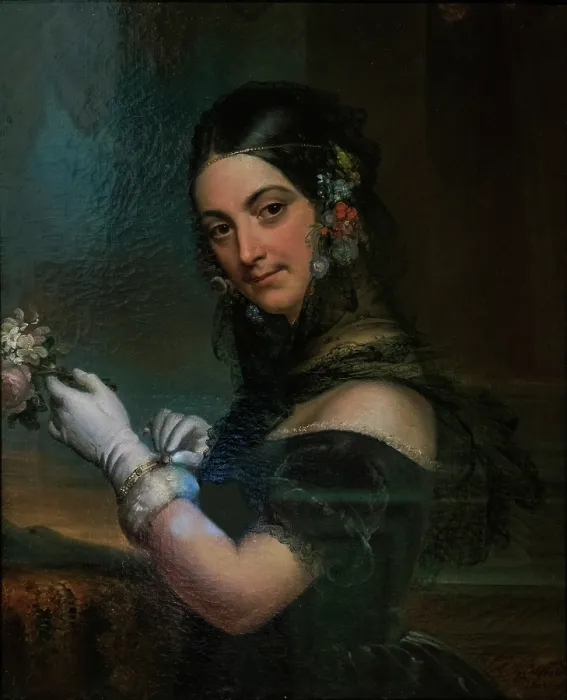 Framed Print : Portrait of singer Elena Vigano, 1841. Creator: Godefroid, Marie-Eleonore (1778-1849) Framed Print : Portrait of singer Elena Vigano, 1841. Creator: Godefroid, Marie-Eleonore (1778-1849)