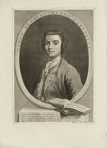 Portrait of the singer Farinelli (Carlo Broschi) (1705-1782), 1735. Artist: Amigoni, Jacopo (1675-1752)